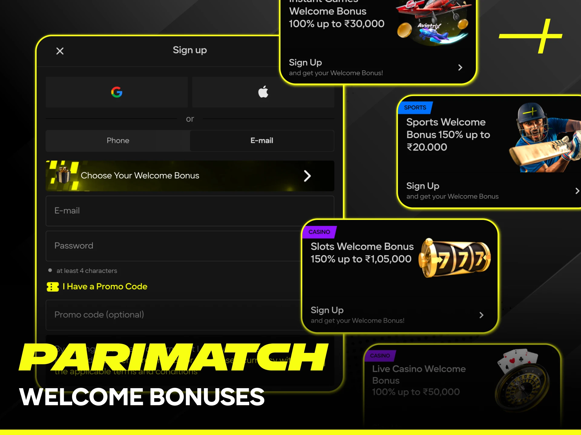Use deposit bonuses to boost your balance at Parimatch India.