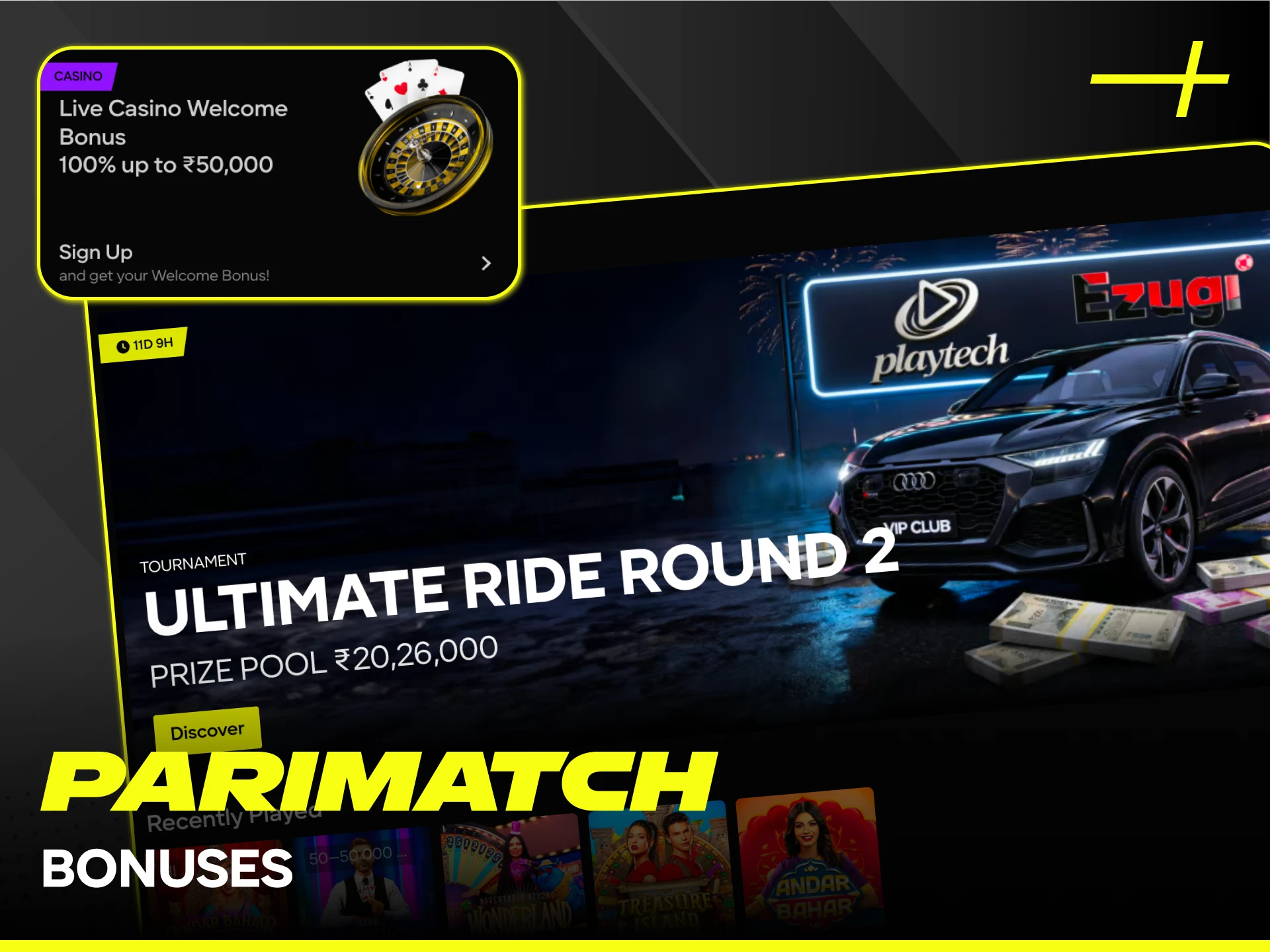 Claim exclusive Parimatch live casino bonuses designed for Indian players.