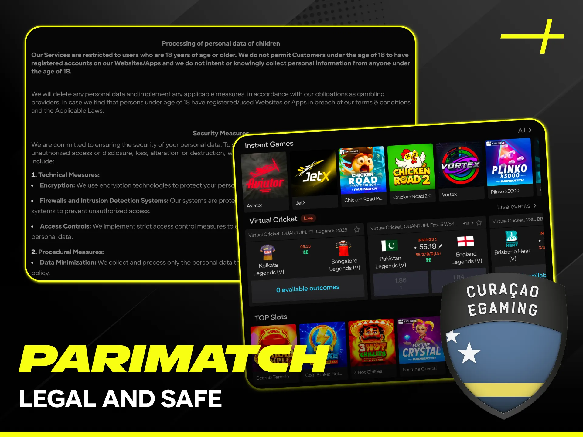 Play with confidence on the legal and secure Parimatch platform in India.