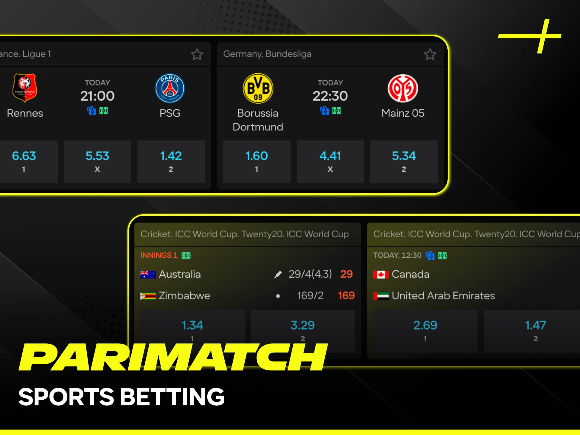 Explore a wide range of online sports betting markets at Parimatch India.